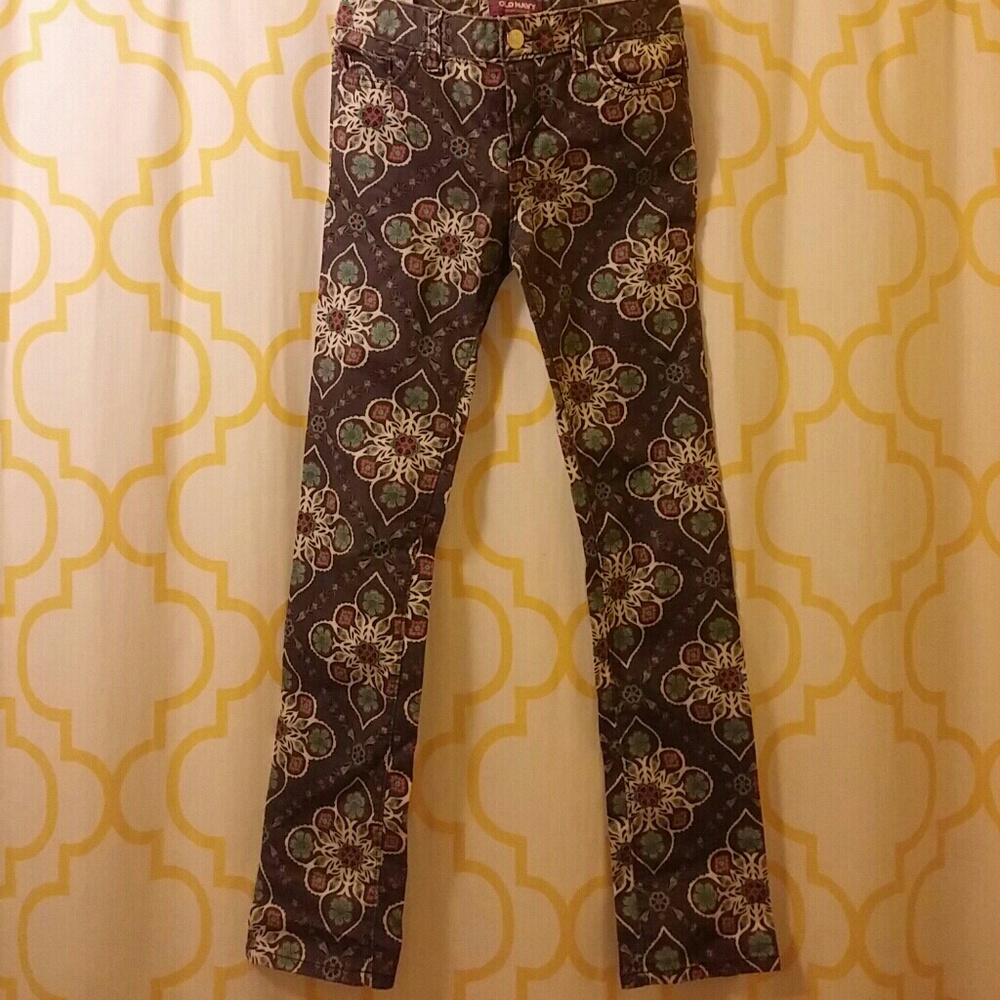 Old Navy printed skinny jeans for girls
